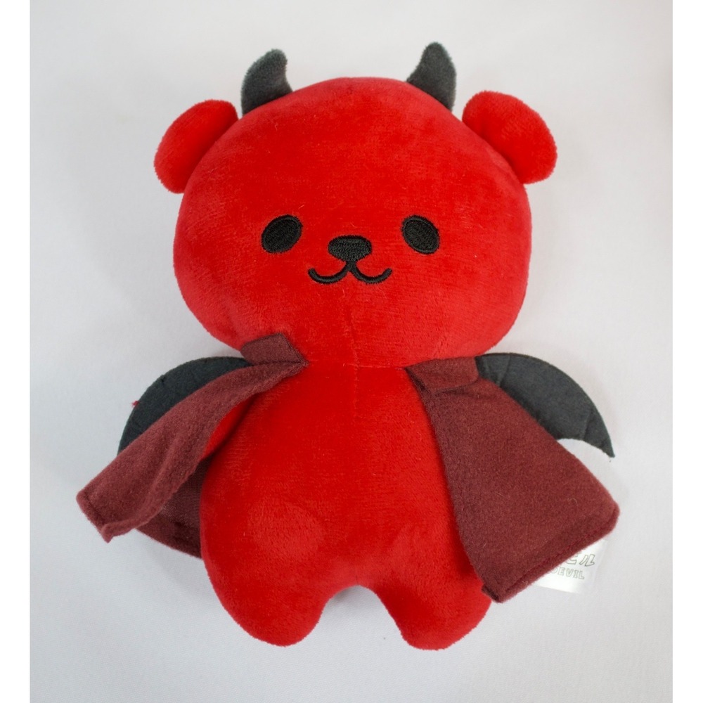 Fukuya Red Bear Devil Stuffed Plush 8"‎ Round1